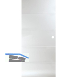 SOLIDO Glasschiebet�r Liga 4 Reflo, mit Muschelgriff Bohrung 920x2100