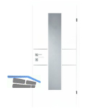 SOLIDO Creativt�re Line-Q wei� lackiert Alu-Lisene GL Rechts TBA 900/2030 mm