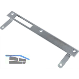 SOLIDO Donau Schlie�blech lang f�r Ganzglast�r, silberf�rbig, links