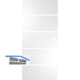 SOLIDO Glasschiebet�r Sensita 15, mit Muschelgriff Bohrung 920x2100