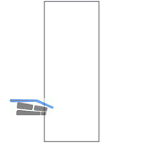 SOLIDO Verglasungsvariante A, ESG - Klarglas, 1495x605x4 mm