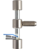 DANA 3-tlg. Twin-Bandmittelteil f�r Stahlzarge, Edelstahloptik