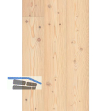 ADMONTER Bodenmuster Landhausdiele L�rche Alba, geb�rstet, wei� ge�lt