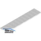 DACHFIX STEEL 205 Fassaden- und Flachdachentw�sserung Rost 30/10