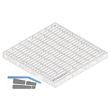 DACHFIX STEEL 135 Fassaden- und Flachdachentw�sserung Rost f�r Ablaufbox