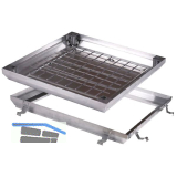 ALUPURA Wannenabdeckung r�ckstausicher 400x400 mm