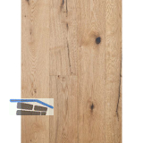 ADMONTER Landhausdiele Eiche Wild, geb�rstet natur ge�lt, 13 mm