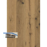 ADMONTER Landhausdiele Eiche Sanjo lebhaft, geb�rstet natur ge�lt, 13mm