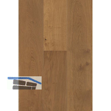 HARO Bodenmuster Landhausdiele Black Line Eiche lebhaft braun ge�lt