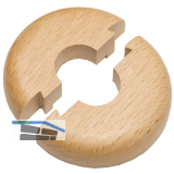 HARO Heizk�rperrosette Massivholz Buche farblos lackiert 15/50 mm 1/4�