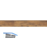 HARO Laminat Sockelleiste Eiche Altholz, 19/58