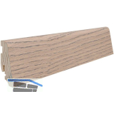 HARO Massiv-Sockelleiste furniert Eiche tabakgrau ge�lt, 19x58
