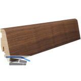 HARO Massiv-Sockelleiste furniert Nussbaum ge�lt, 19x58