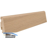 HARO Massiv-Sockelleiste furniert Eiche purowei� strukturiert ge�lt, 19x58