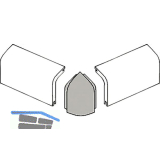 Aussenecke f�r Rohrabdeckleiste Eiche