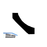 Hohlkehlleiste 22x22x2600 mm, Esche kristallwei�