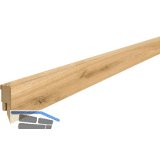 LICO Sockelleiste Vinyl Samteiche, Roheiche, Brauneiche, Cognaceiche Hell, 18/50