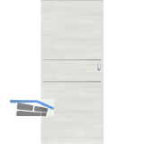 SOLIDO Donau Schiebet�re CPL Authentic Grigio quer, 2 Lisenen, 820x2070 mm