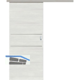 SOLIDO Donau Schiebet�re Set CPL Authentic Grigio quer, 2 Lisenen, 720x2070