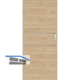 SOLIDO Donau Schiebet�re CPL Authentic Achat quer, 2 Lisenen, 820x2070 mm