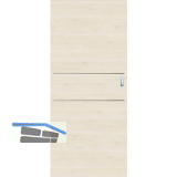 SOLIDO Donau Schiebet�re CPL Authentic Perl quer, 2 Lisenen, 820x2070 mm