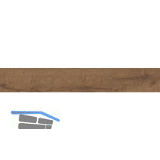 LICO Sockelleiste Vinyl HDF, Eiche Umbra, 18/45