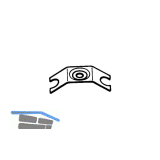 Mauerkrallen Stahlblech 1,5 mm ohne Schraube