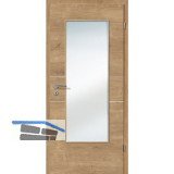 SOLIDO Smart Innent�re CPL Asteiche quer 2 Lisenen GL Rechts TBA 850/2030 mm