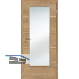 SOLIDO Smart Innent�re CPL Asteiche quer 4 Lisenen GL Links TBA 800/2030 mm