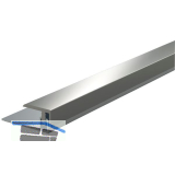 K�GELE T-FLEX Abschlussprofil edelstahloptik 7 - 13 mm, 1000 mm
