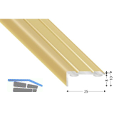 K�GELE Treppenwinkel Alu sand eloxiert, selbstklebend, 25/10/1000 mm