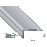 K�GELE Gleitabschlussprofil Vinyl Click Sheets, Alu silber eloxiert, 2700 mm