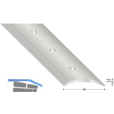 K�GELE Hohlflachprofil Edelstahl geb�rstet 30/2700 mm gelocht