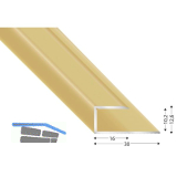 K�GELE Gleitabschlussprofil U Alu sand eloxiert 10/2660 mm