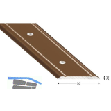 K�GELE Abdeckprofil Alu bronze eloxiert 30/1000 mm