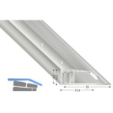 K�GELE Abschlussprofil 2700 silber eloxiert