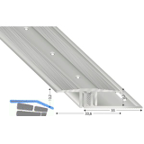 K�GELE �bergangsprofil 1000 silber eloxiert