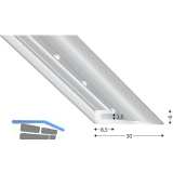 K�GELE Abschluss- und Treppenkantenprofil Alu silber, 2,5 mm, 2700 mm