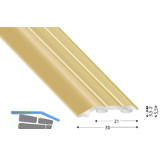 K�GELE Abschlussprofil 201, Alu sand eloxiert selbstklebend, 1000 mm