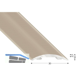 K�GELE Abdeckprofil Alu Edelstahloptik, selbstklebend, Breite 30mm, 1000mm