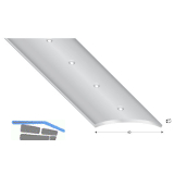 K�GELE Abdeckprofil Edelstahl, gebohrt, Breite 40mm,2700mm