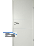 SOLIDO Smart Innent�re CPL Nebelgrau, 4 Lisenen VB Links TBA 650/2030mm