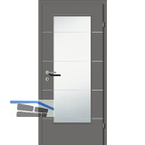 SOLIDO Smart Innent�re CPL Titangrau 4 Lisenen GL Rechts TBA 850/2030 mm