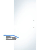 SOLIDO Glasschiebet�r Klarglas, mit Sto�griff Bohrung 820x2100