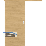 SOLIDO Donau Schiebet�re Set mit Inlay CPL Natura Eiche quer, 820x2070