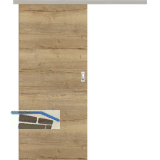 SOLIDO Donau Schiebet�re Set CPL Authentic Risseiche quer, 2 Lisenen, 820x2070