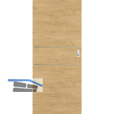 SOLIDO Donau Schiebet�re CPL Natura Eiche quer, 2 Lisenen, 820x2070 mm