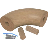 Handlauf-Baukastensystem Handlaufkr�mmer 90� Eiche lackiert