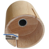 Bohrlehre aus Hartholz f�r Handlaufverbindungen