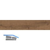 LICO Sockelleiste Vinyl HDF, Eiche Umbra, 18/45